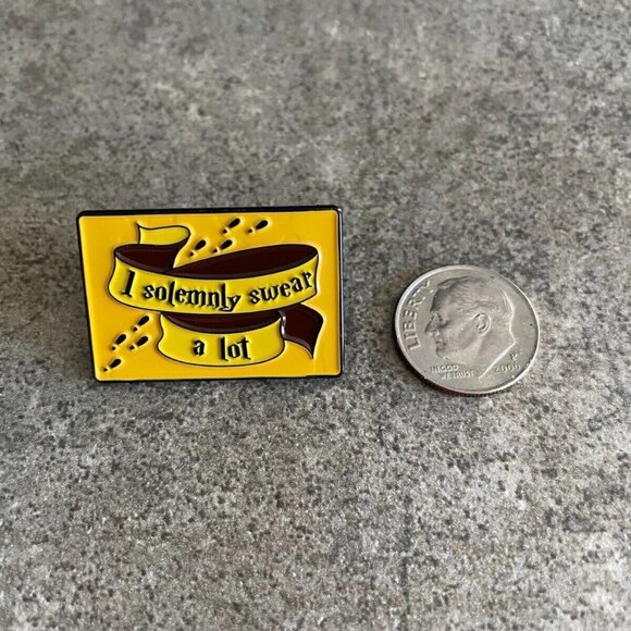 5/$20 Harry Potter I Solemnly Swear A Lot | Funny Lapel Pin Parody - Picture 4 of 5